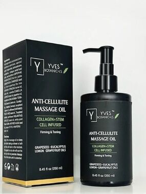Anti-CELLULITE Collagen Body Oil Stem Cell Infused - Tighten & Moisturize 8.5oz